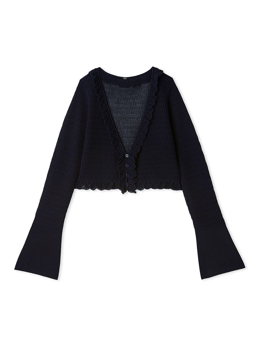 シアーフリルコンパクトカーディガン(カーディガン)｜トップス｜SNIDEL