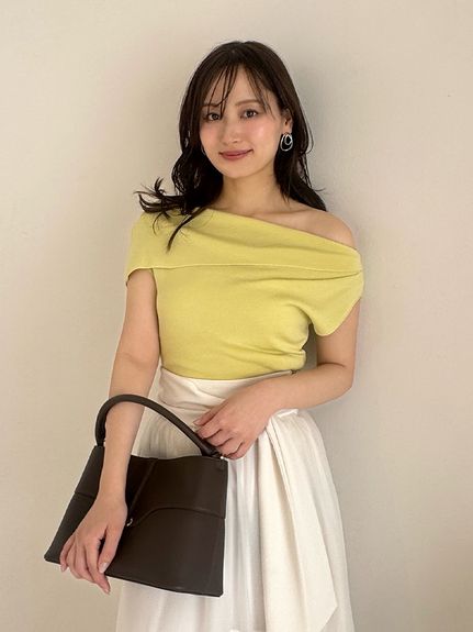 アシメデザインニットプルオーバー(ニット)｜トップス｜SNIDEL