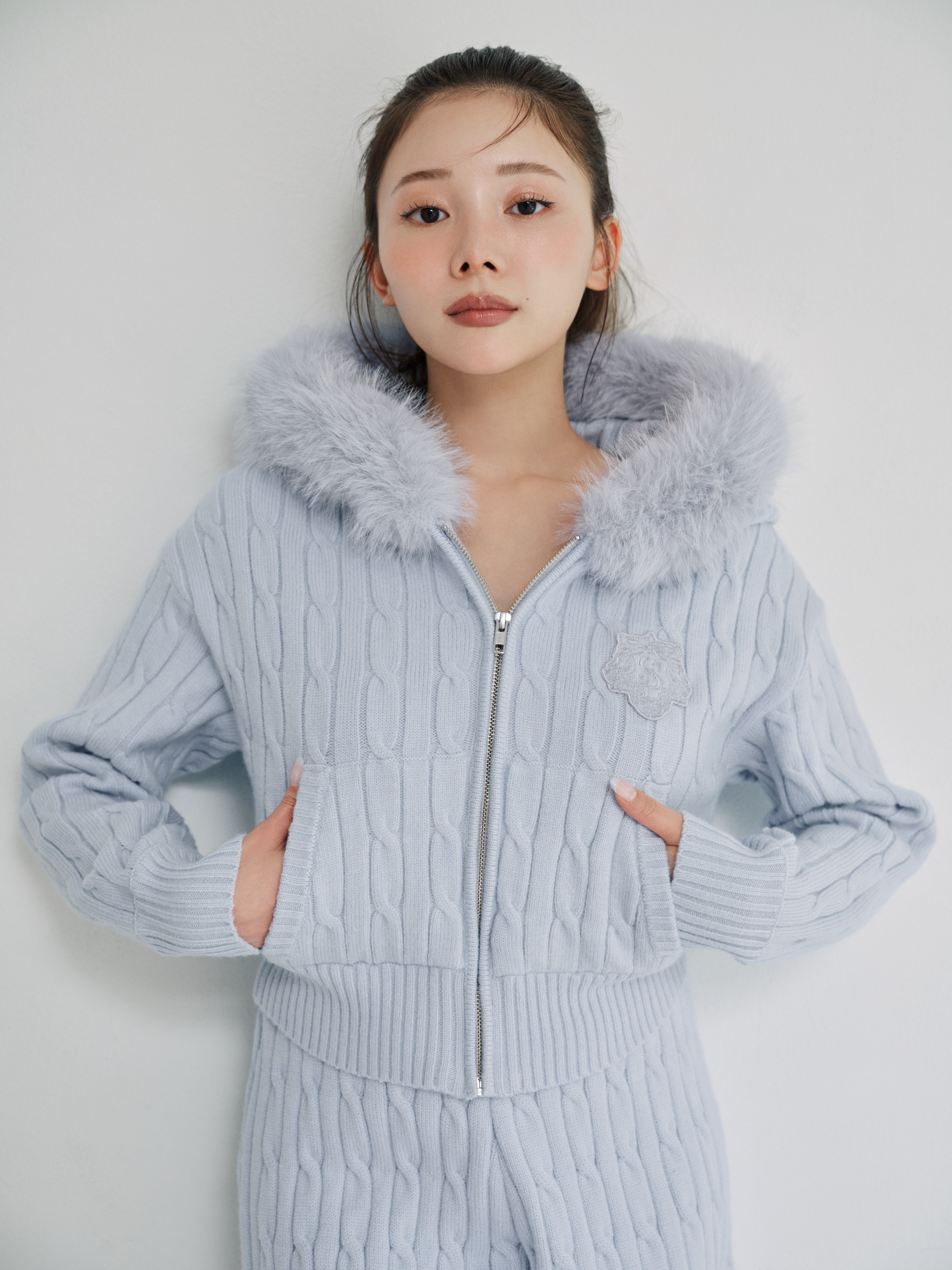 セットアップ対応】ファーニットフーディー(ニット)｜トップス｜SNIDEL