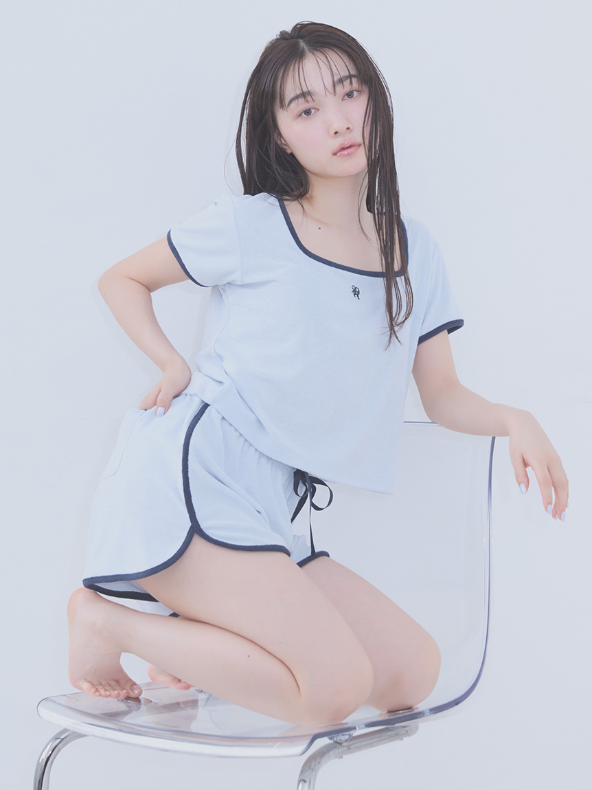 sorbet light】【接触冷感】パイルセットアップ（ルームウェア