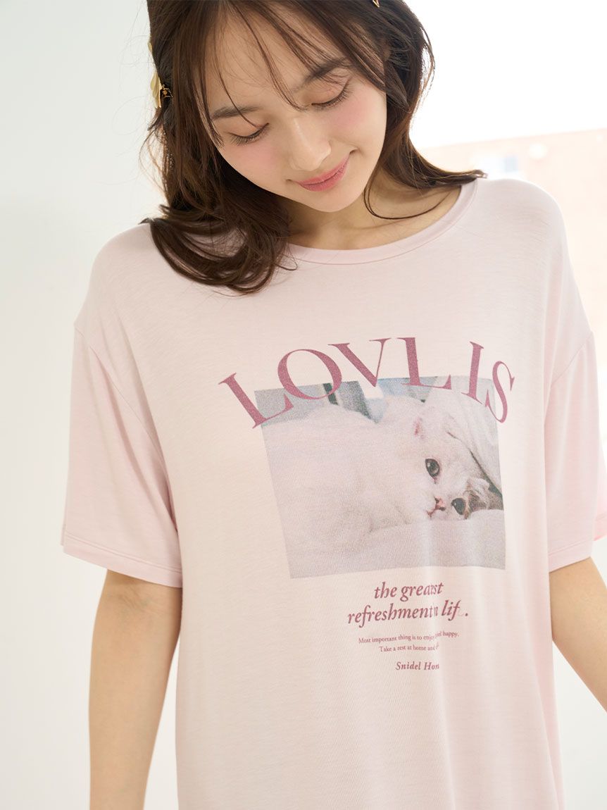 CAT Tシャツワンピース（ワンピース）｜SNIDEL HOME（スナイデル