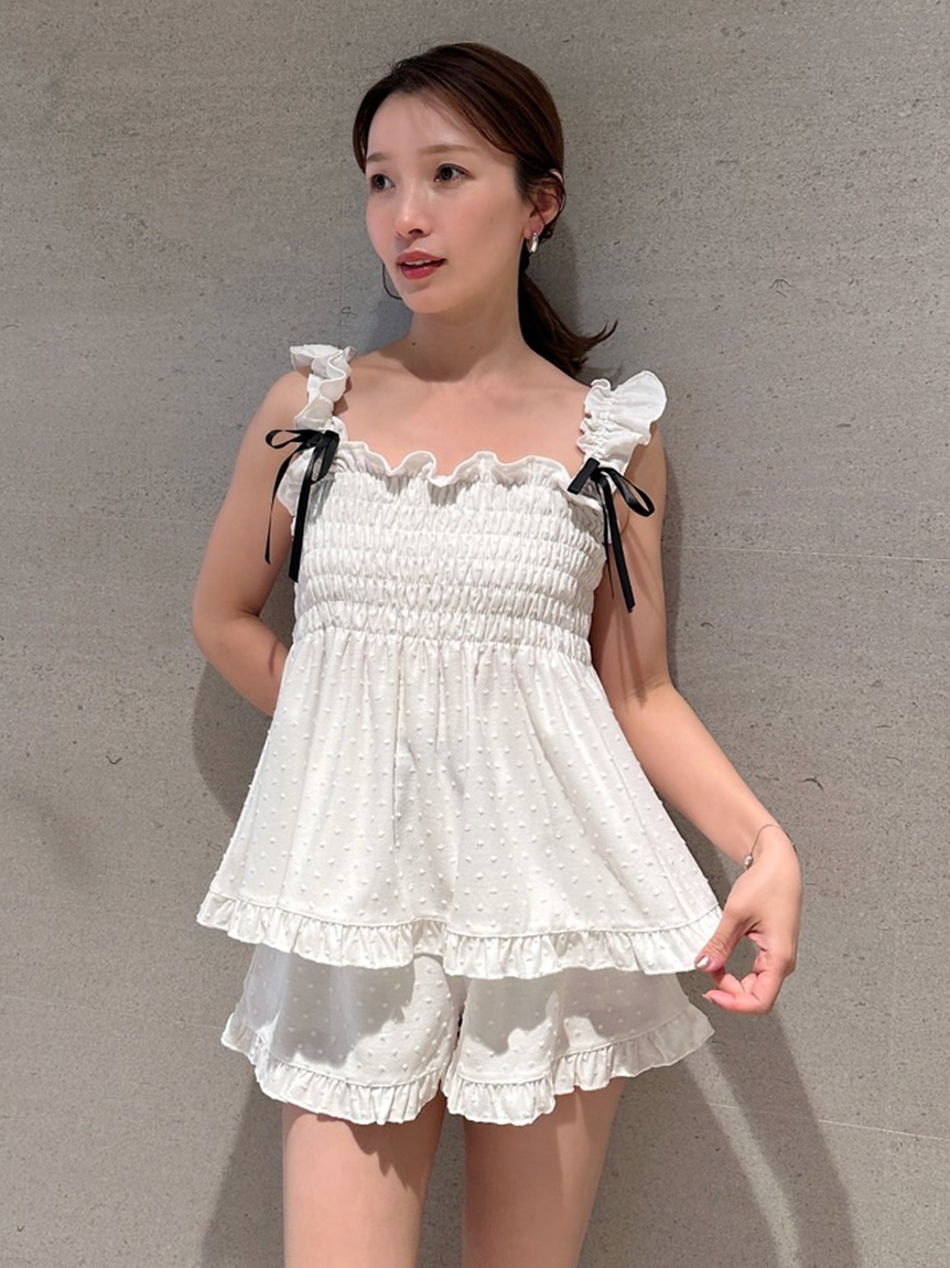 シャーリングカットセットアップ(すべてのワンピース