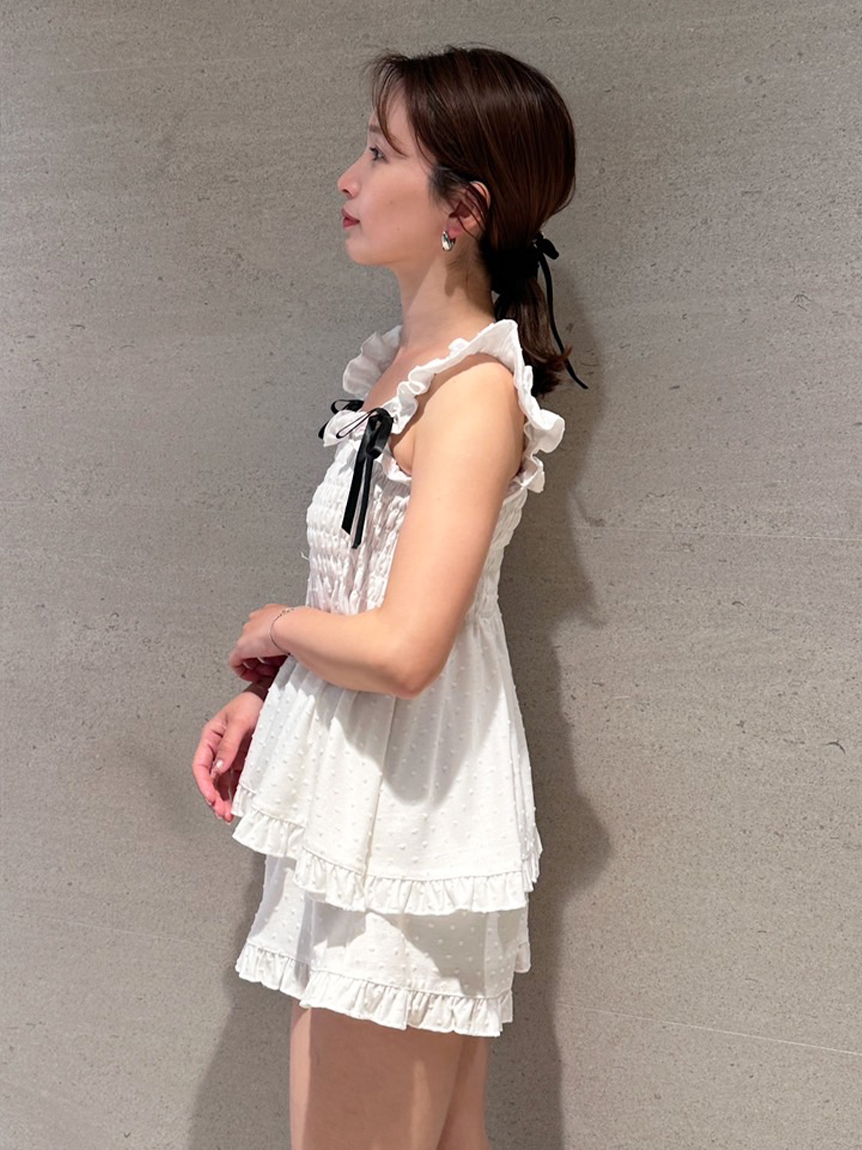 anirさん専用【新品】SNIDEL  シャーリングカットセットアップ シャーリングカットセットアップ(すべてのワンピース)｜スナイデル