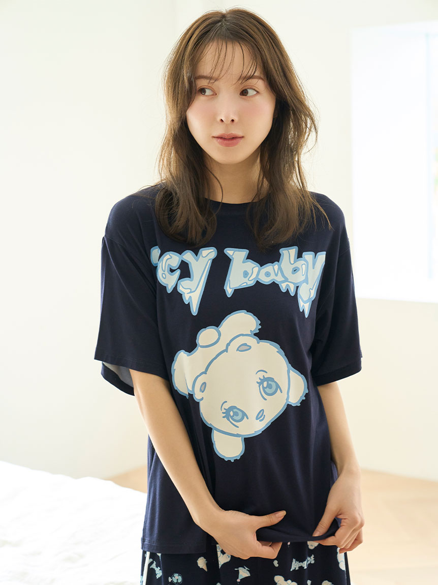 限定カラーあり】【icy baby】【接触冷感】Tシャツセットアップ