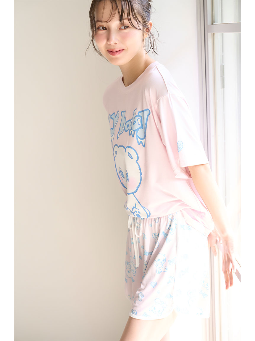 限定カラーあり】【icy baby】【接触冷感】Tシャツセットアップ