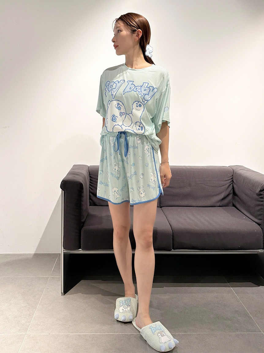 【icy baby】【接触冷感】Ｔシャツセットアップ 限定カラーあり】【icy baby】【接触冷感】Tシャツセットアップ