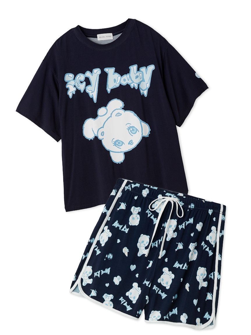 限定カラーあり】【icy baby】【接触冷感】Tシャツセットアップ(すべて