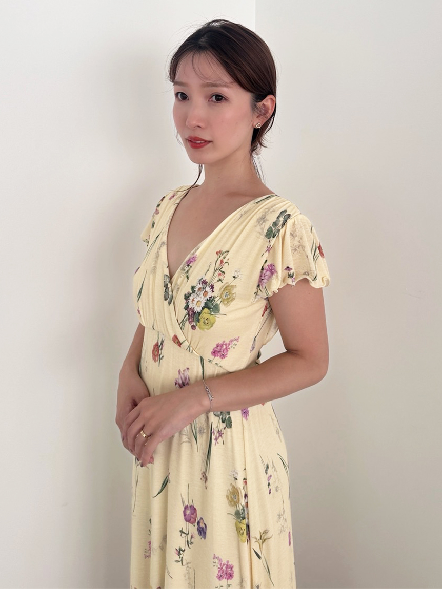 【SNIDEL HOME】カシュクールカットワンピース SNIDEL HOME（スナイデルホーム）の「トワルドジュイ