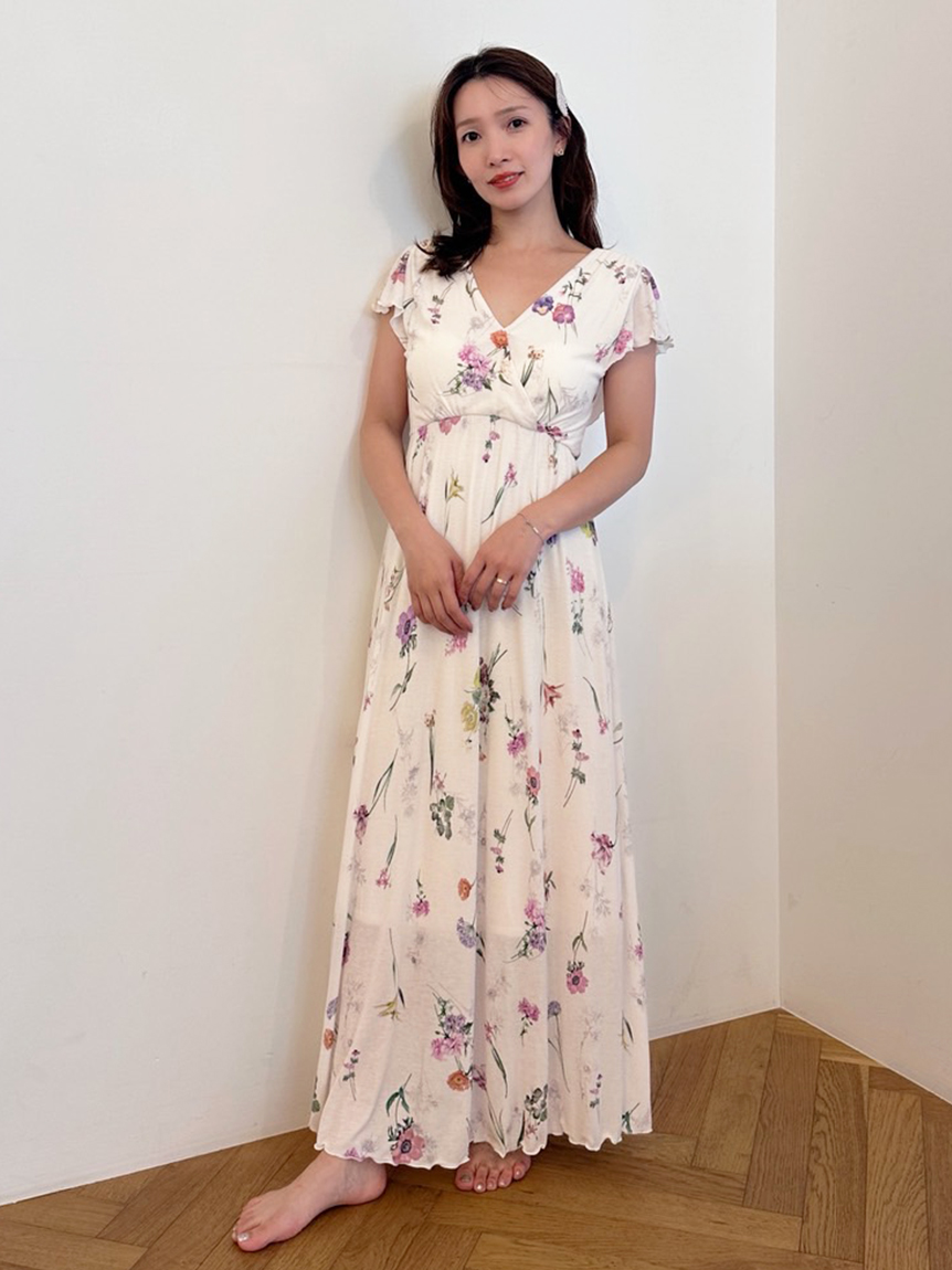 snidel  カットカシュクールワンピース IVR 接触冷感】カットカシュクールワンピース(ワンピース