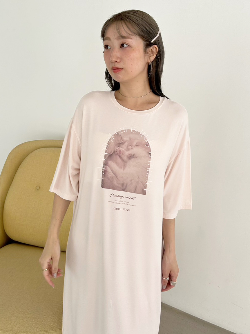 接触冷感】CATTシャツワンピース(ワンピース)｜スナイデルホーム
