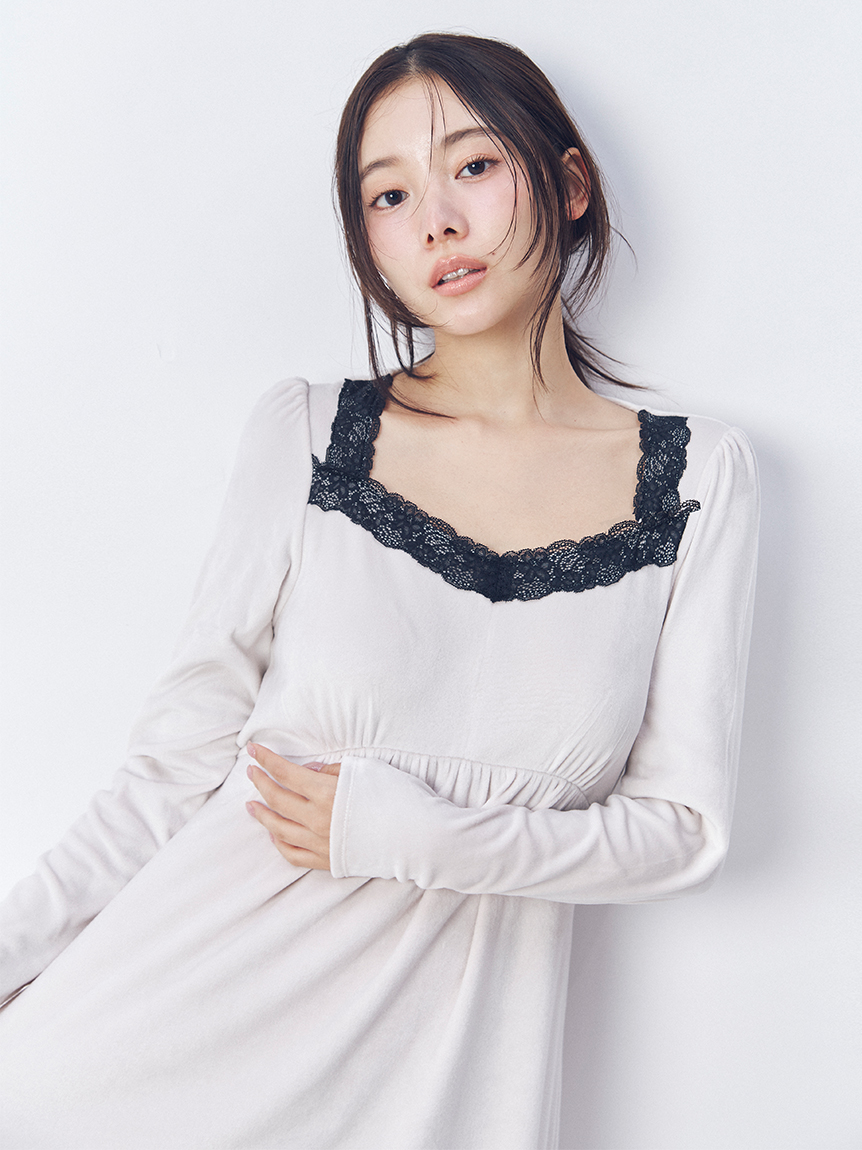 シルキーフリースワンピース(ワンピース)｜スナイデルホーム｜SNIDEL