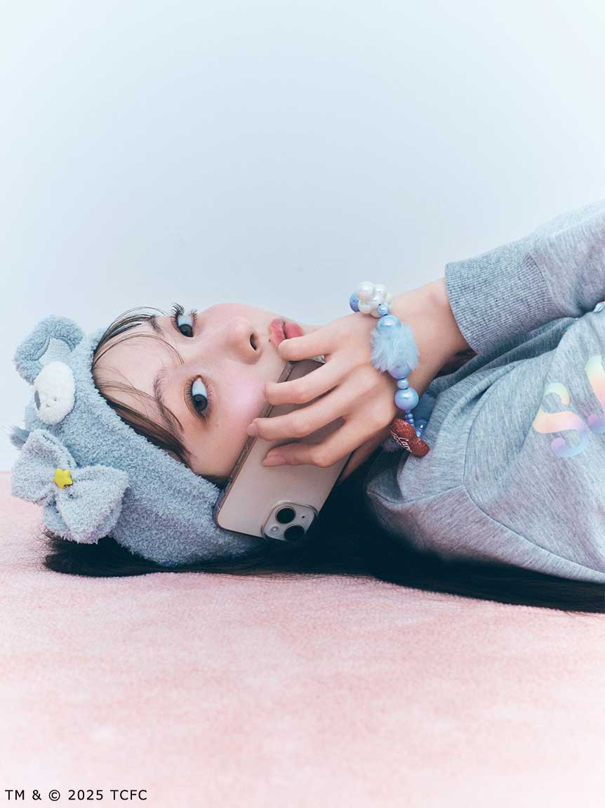 ＊SNIDEL  × Care bear ケアベア 上下 セット ブルー スナイデル ホーム〉子どもから大人まで世界中で愛され続けている