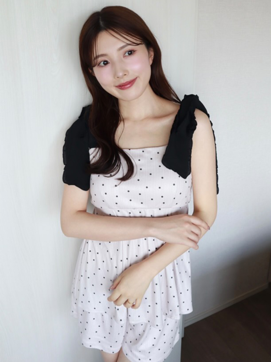 ショルダーリボンカットセットアップ(すべてのワンピース