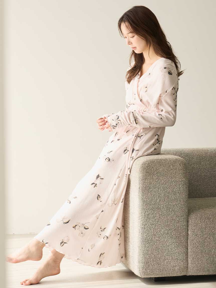 プリントカシュクールワンピース(ワンピース)｜スナイデルホーム