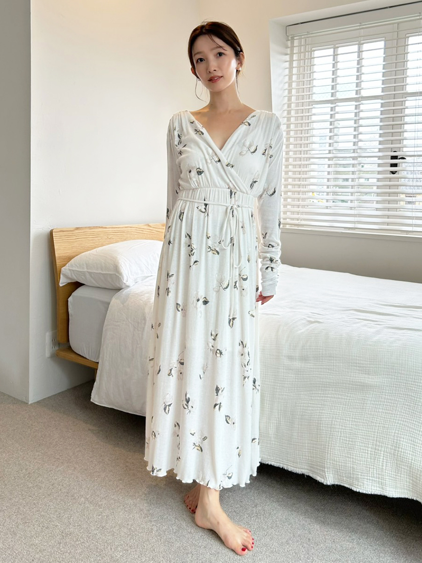 プリントカシュクールワンピース(ワンピース)｜スナイデルホーム