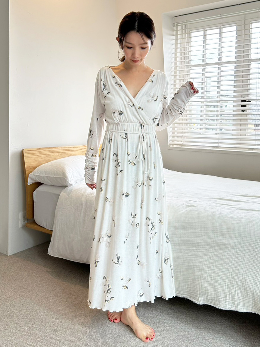 プリントカシュクールワンピース(ワンピース)｜スナイデルホーム