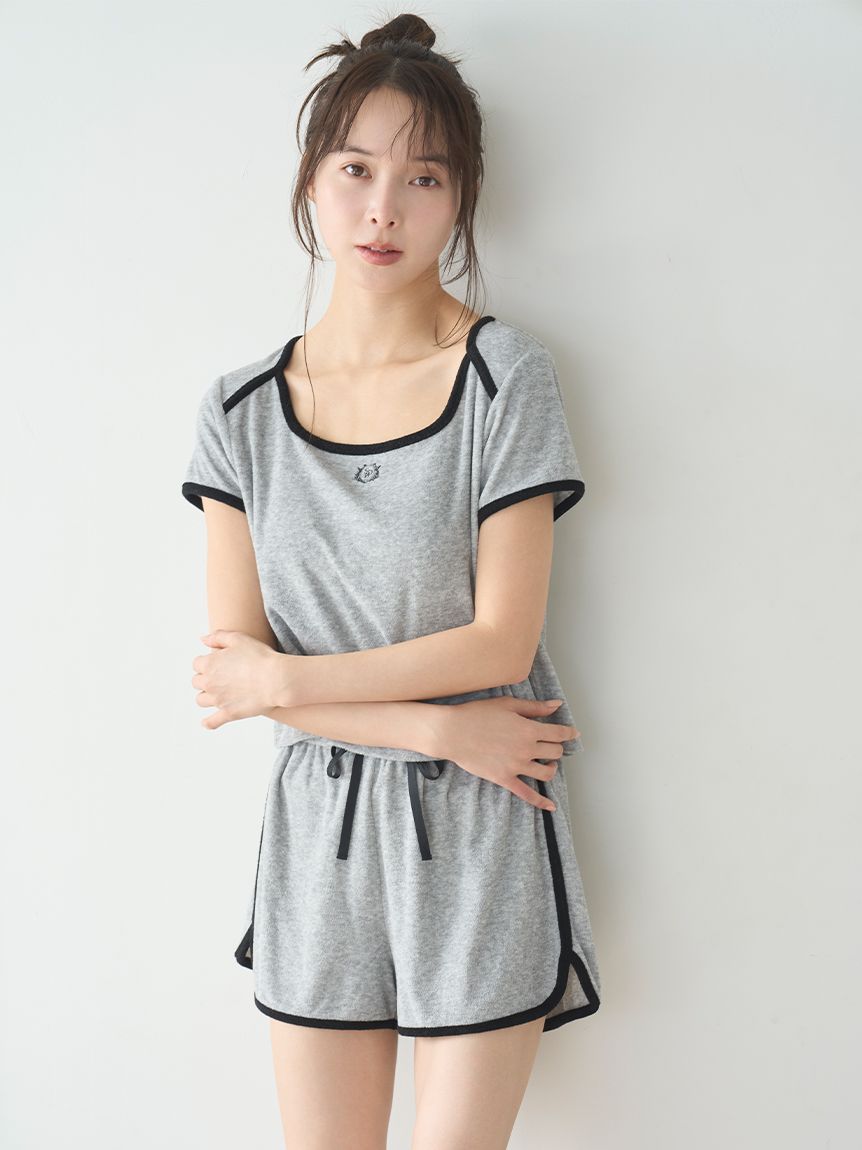 SNIDEL  パイル セット SETUP SorbetLight sorbet light】【接触冷感】パイルセットアップ(ワンピース