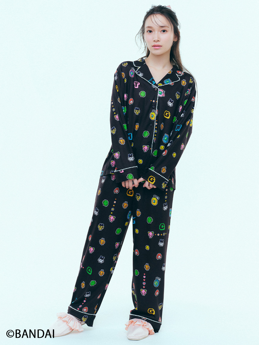 WEB限定】【セット商品】【たまごっち】開襟シャツ＆ロングパンツSET