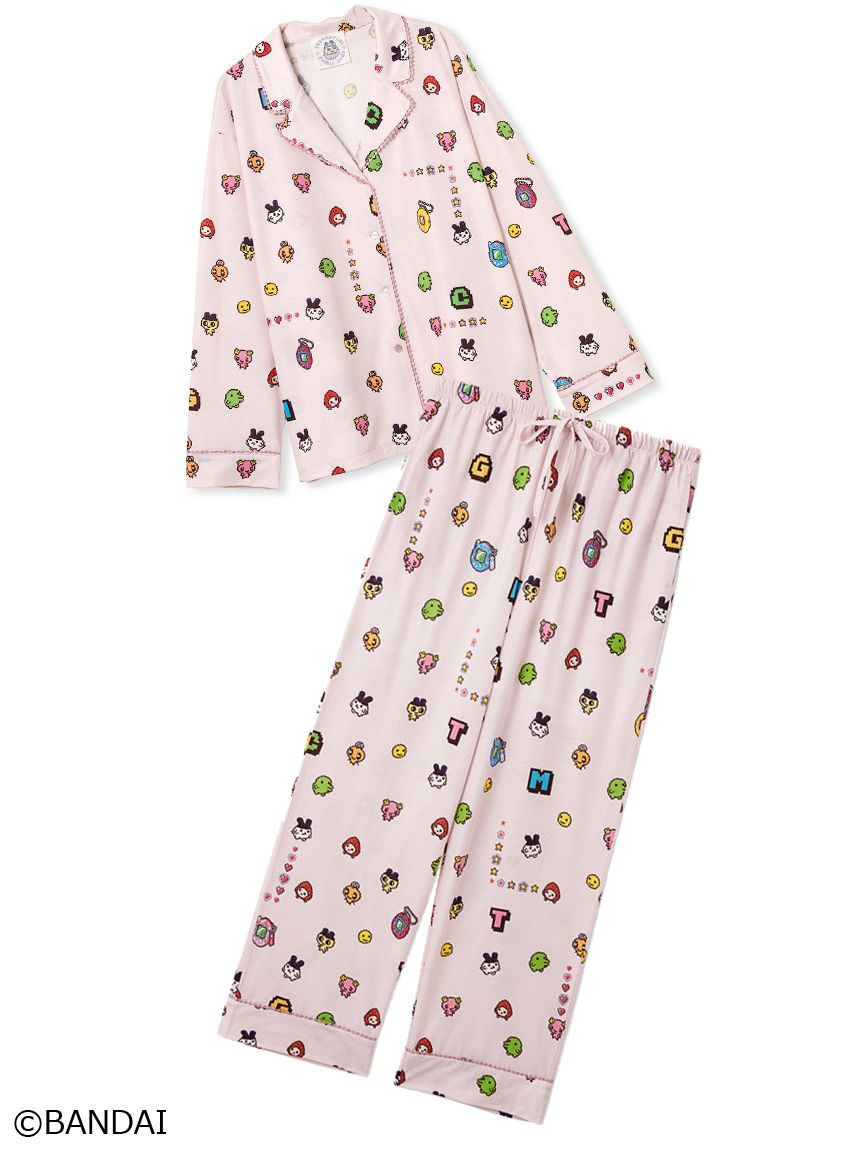 WEB限定】【セット商品】【たまごっち】開襟シャツ＆ロングパンツSET