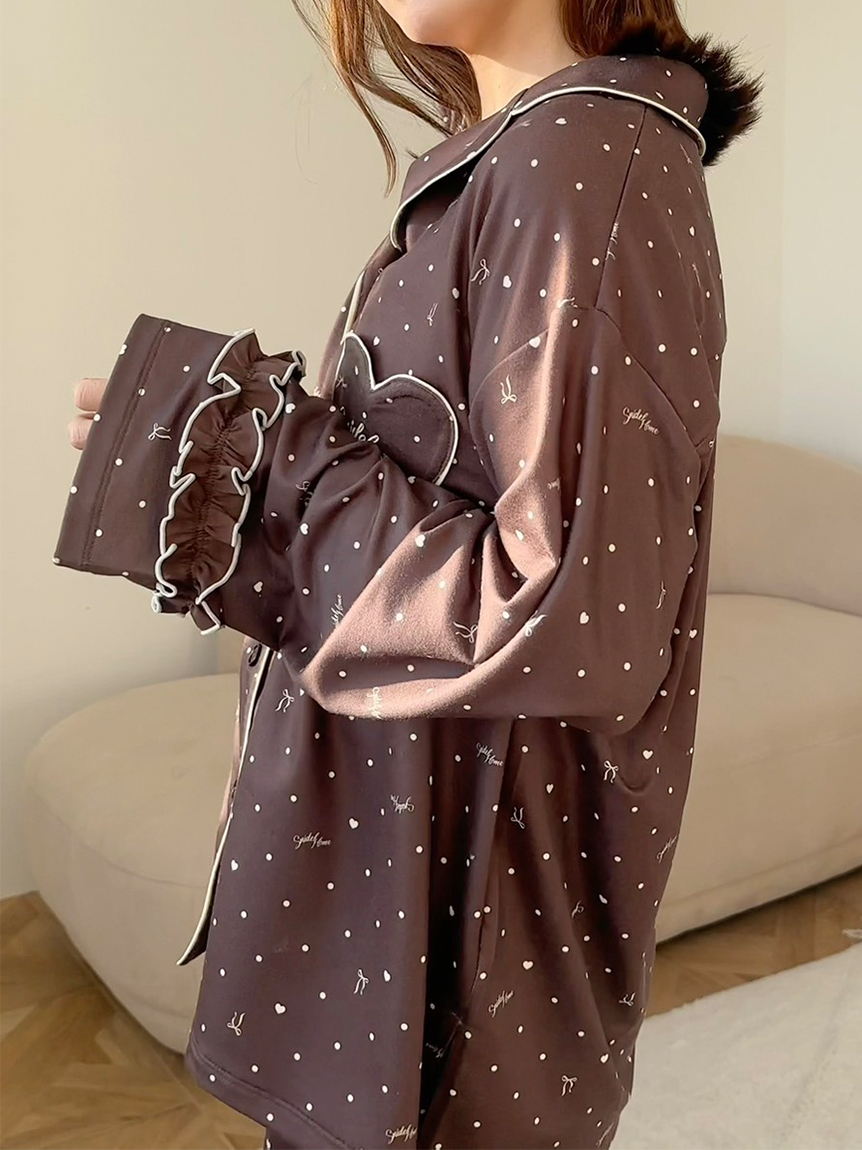 WEB限定】【セット商品】ハートドット柄開襟シャツ＆ハートドット柄