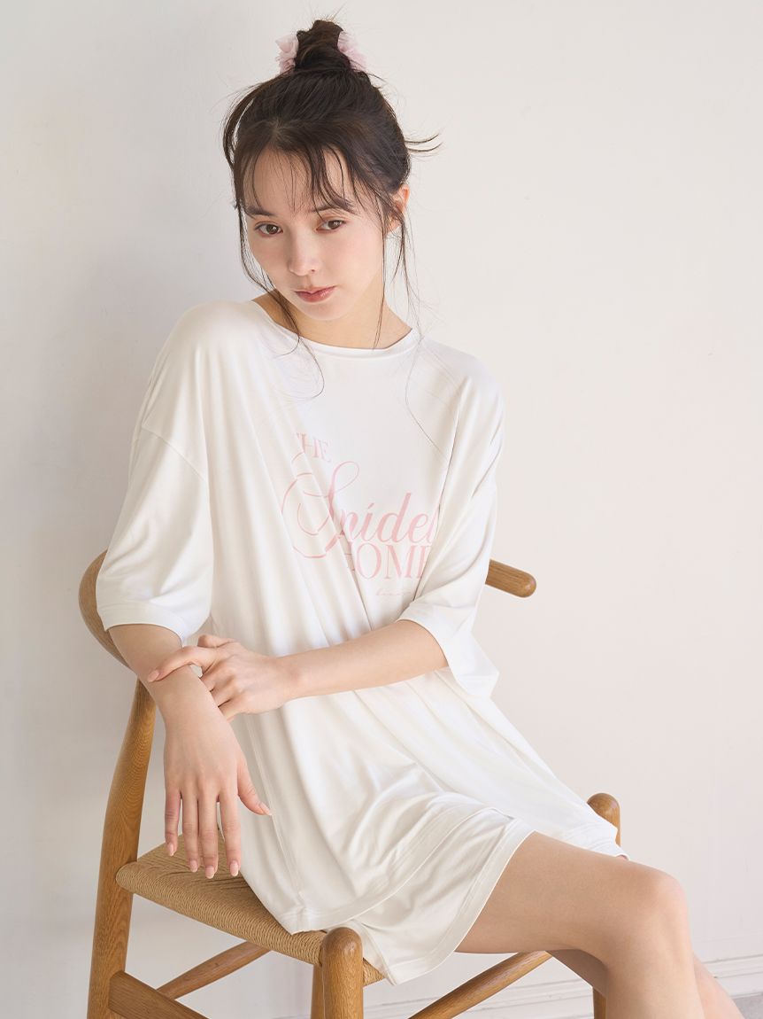 接触冷感】ロゴTシャツセットアップ(ワンピース)｜スナイデルホーム