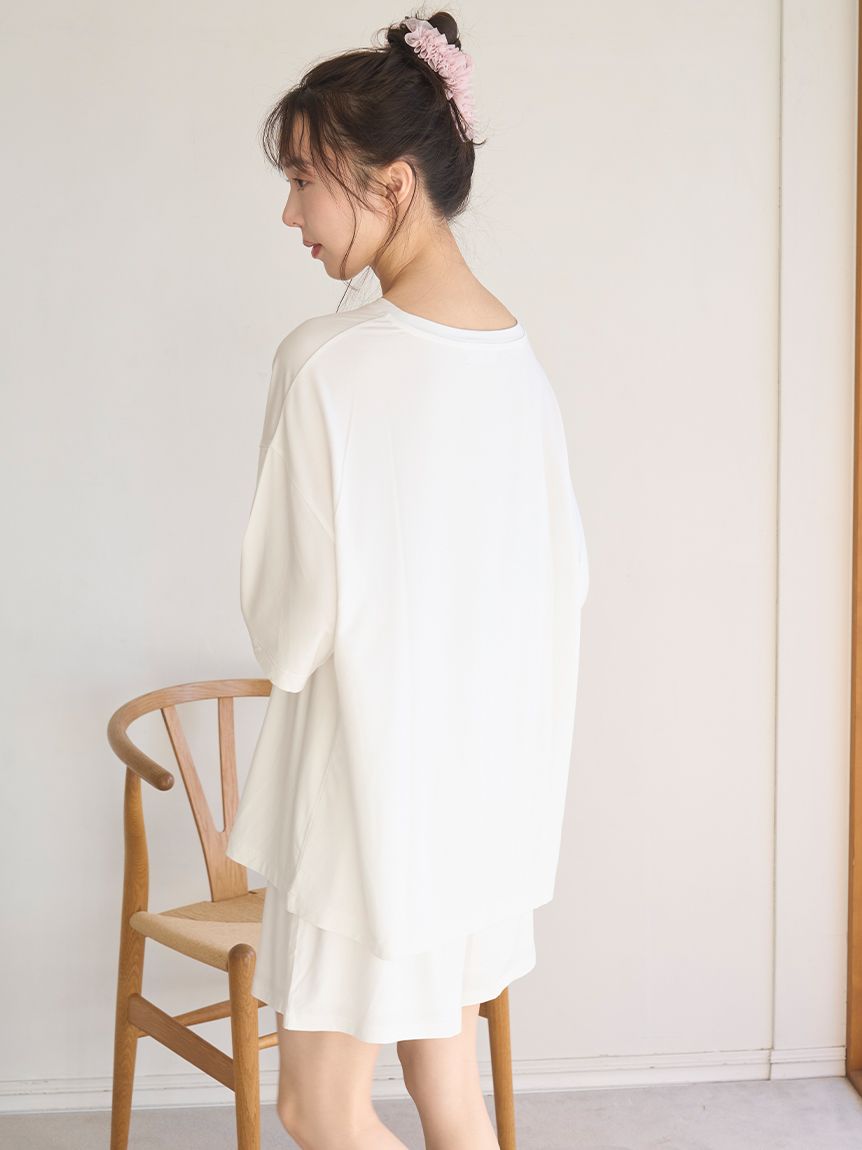 接触冷感】ロゴTシャツセットアップ(ワンピース)｜スナイデルホーム