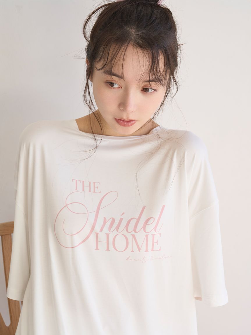 接触冷感】ロゴTシャツセットアップ(ワンピース)｜スナイデルホーム