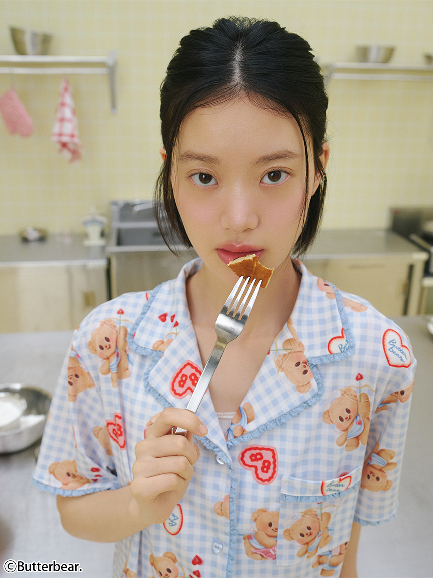 WEB限定】【セット商品】【BUTTERBEAR】開襟シャツ＆カットロング