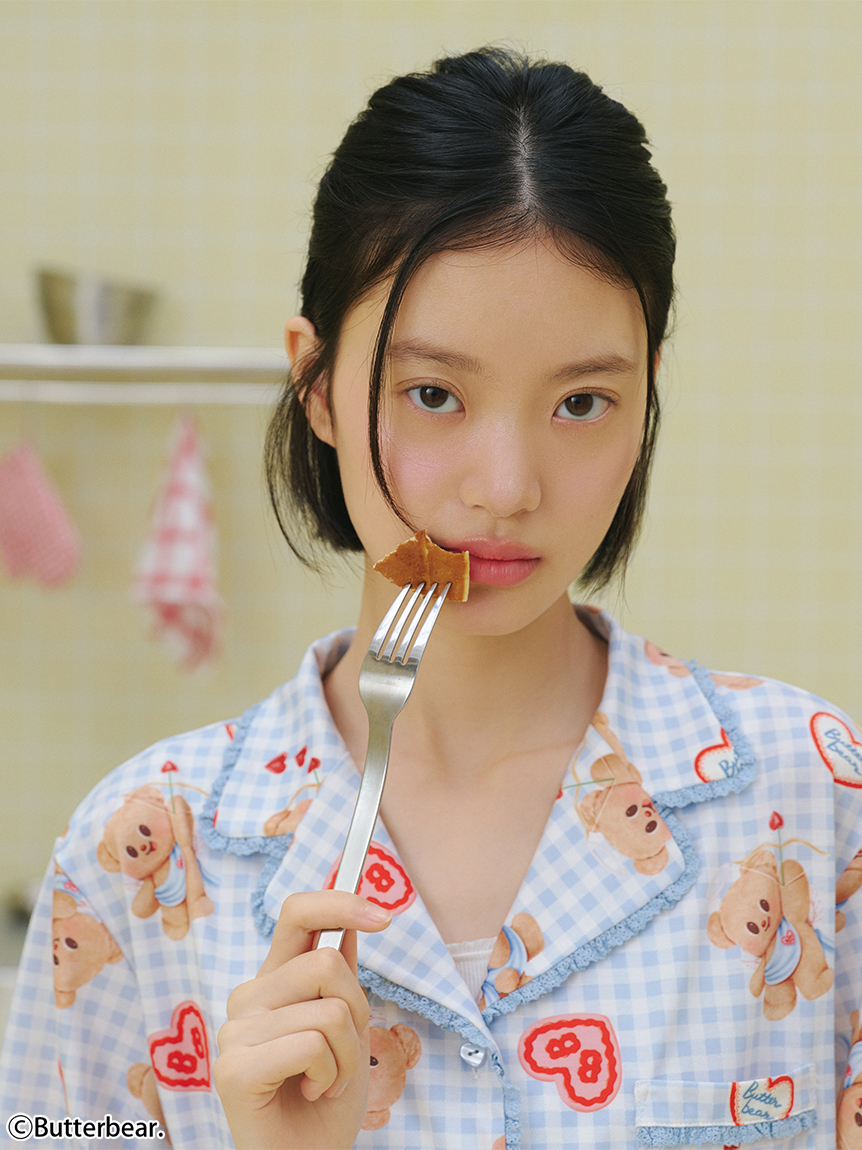 WEB限定】【セット商品】【BUTTERBEAR】開襟シャツ＆カットロング