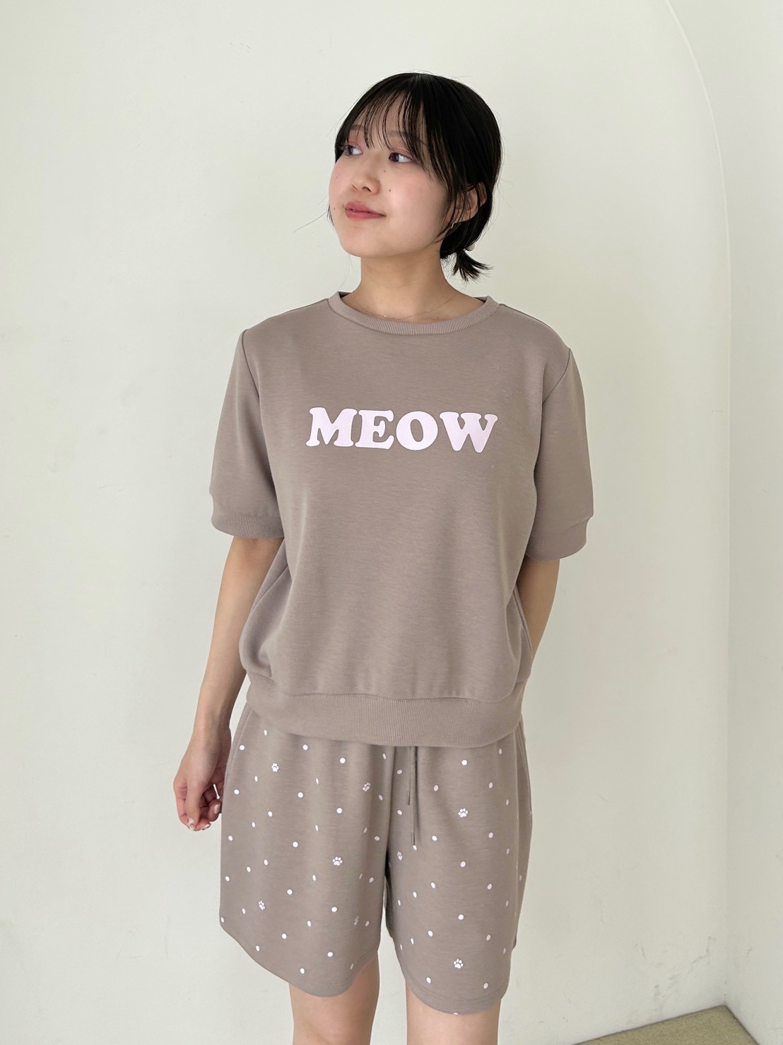 MEOWロゴスウェットセットアップ(ワンピース)｜スナイデルホーム