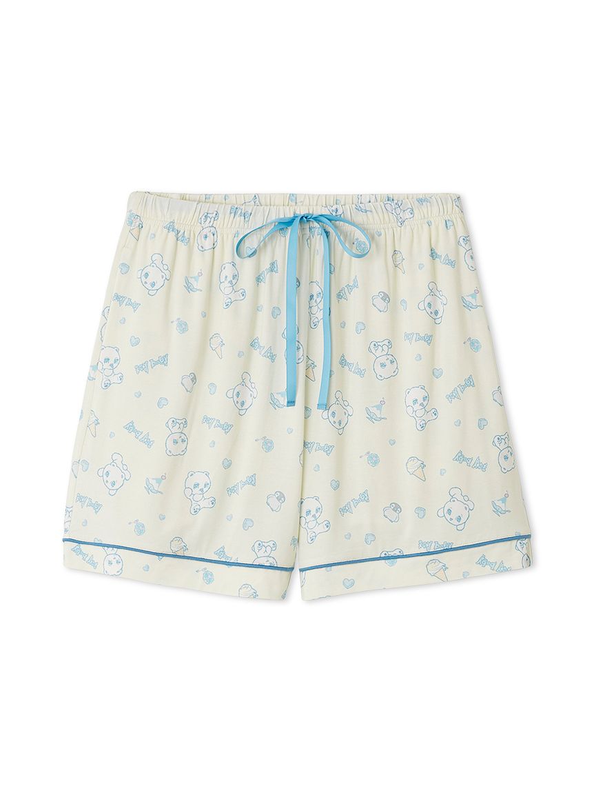 限定カラーあり】【icy baby】【接触冷感】総柄ショートパンツ