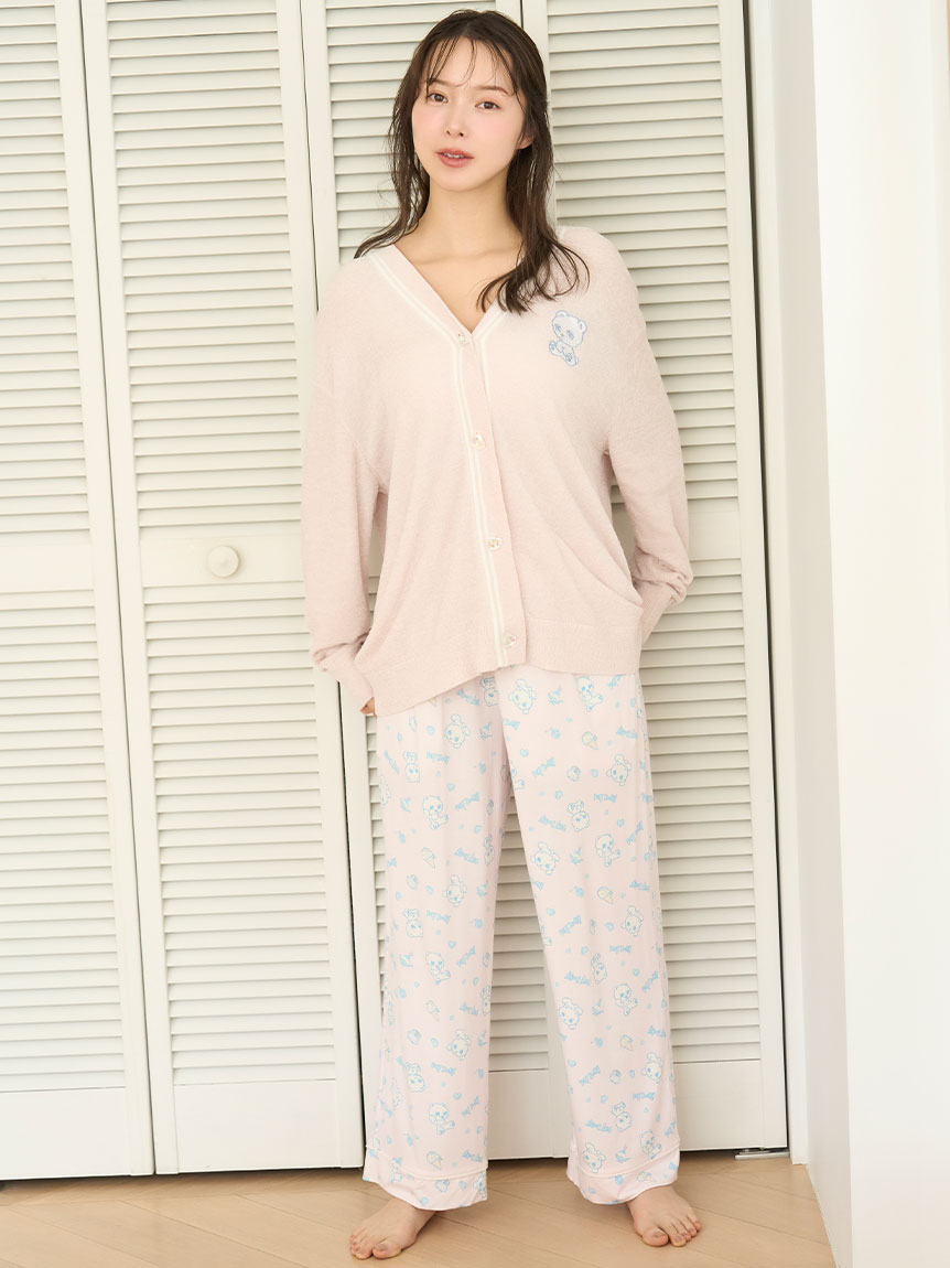 限定カラーあり】【icy baby】【接触冷感】総柄ロングパンツ(ロング