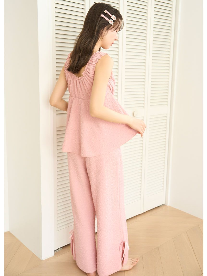 スナイデルホーム　上下セット　ポップコーン　ロングパンツ　タンクトップ　ブラウン ポップコーンロングパンツ(ロングパンツ)｜スナイデルホーム｜SNIDEL