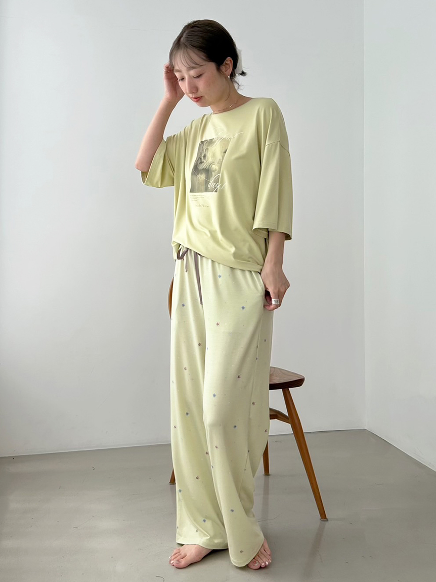 総柄ロングパンツ(ロングパンツ)｜スナイデルホーム｜SNIDEL