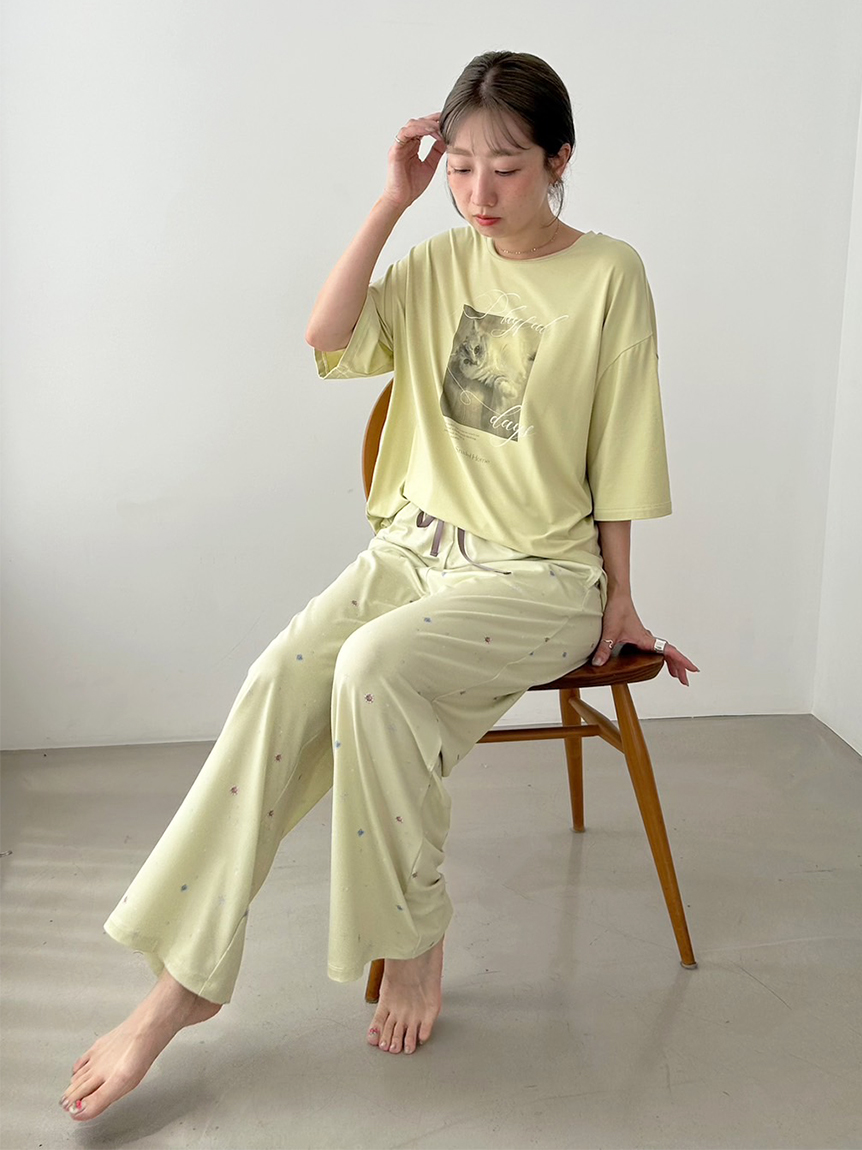 総柄ロングパンツ(ロングパンツ)｜スナイデルホーム｜SNIDEL