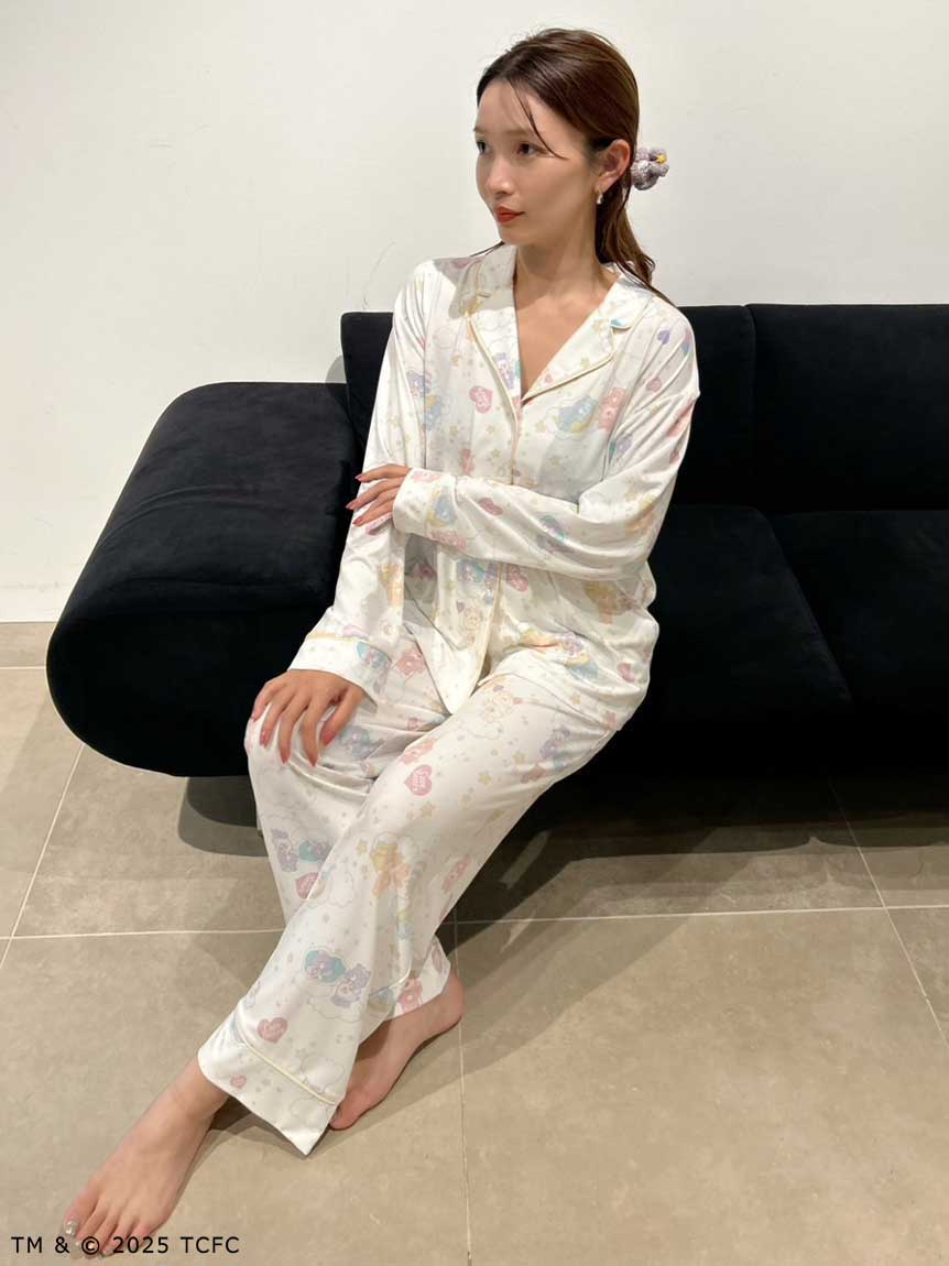 スナイデルホーム ベアプリントシャツ ロングパンツセット 新品未使用 SNIDEL HOME（スナイデルホーム）の「ベアプリント開襟シャツ