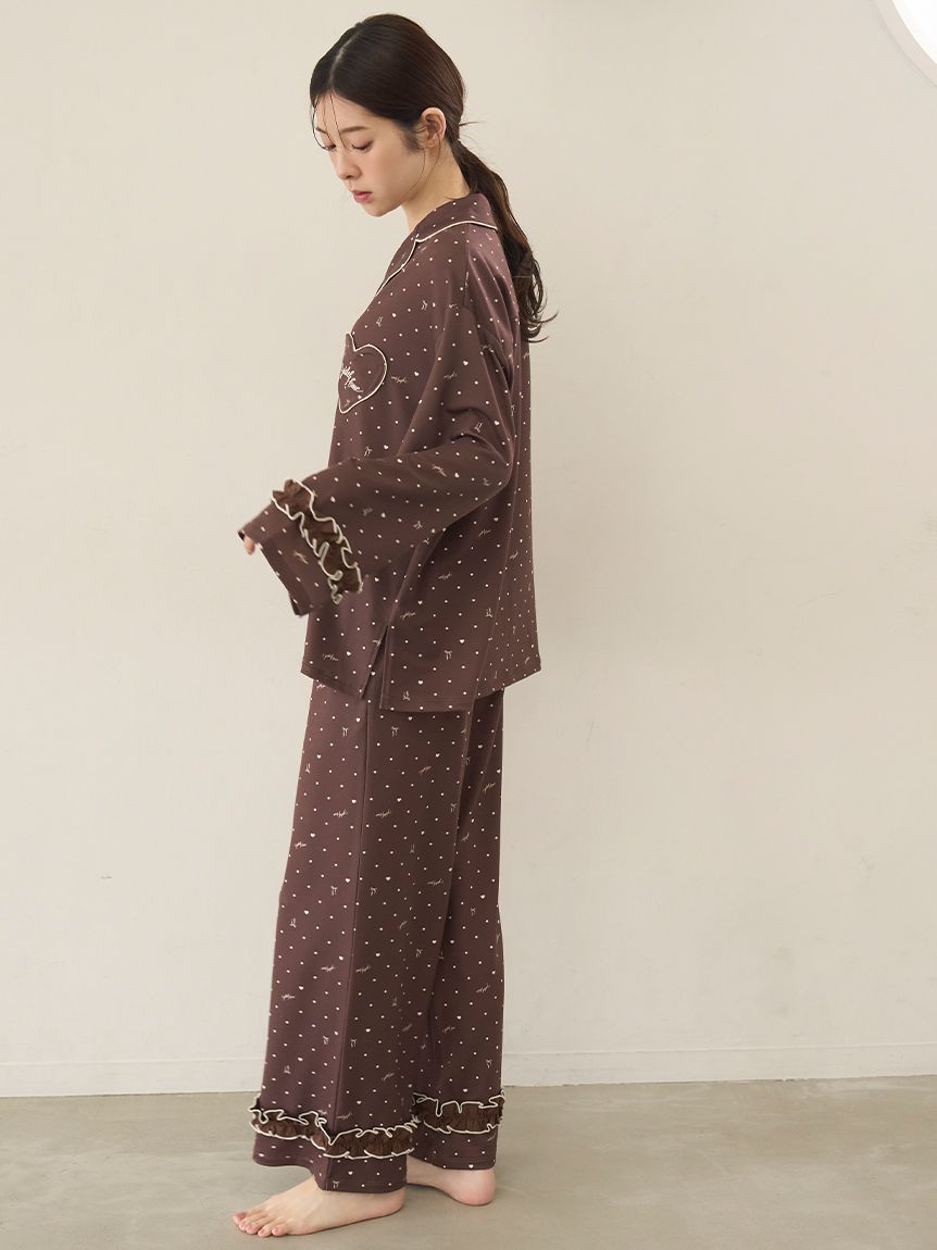 ハートドット柄ロングパンツ(ロングパンツ)｜スナイデルホーム｜SNIDEL