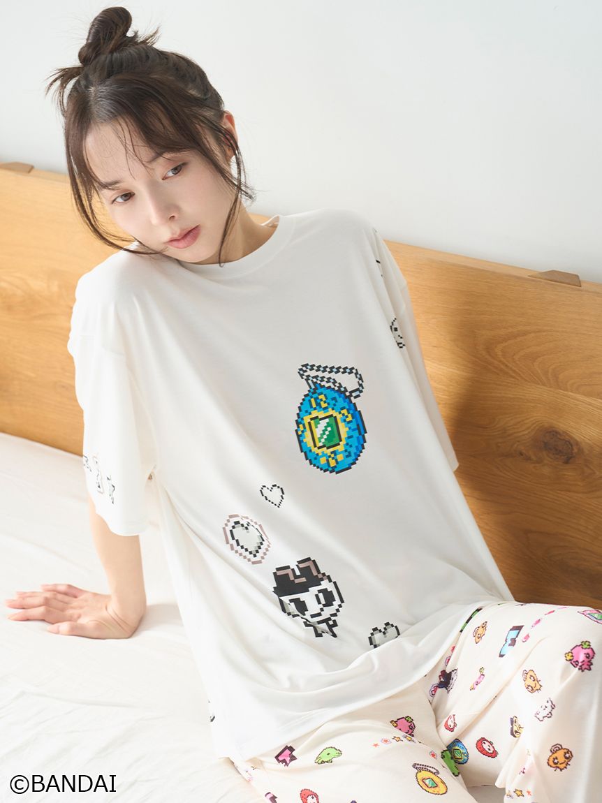 snidel スナイデルホーム たまごっち 開襟シャツ ロングパンツ スナイデルホーム たまごっち 開襟シャツ＆ロングパンツ｜Yahoo!フリマ