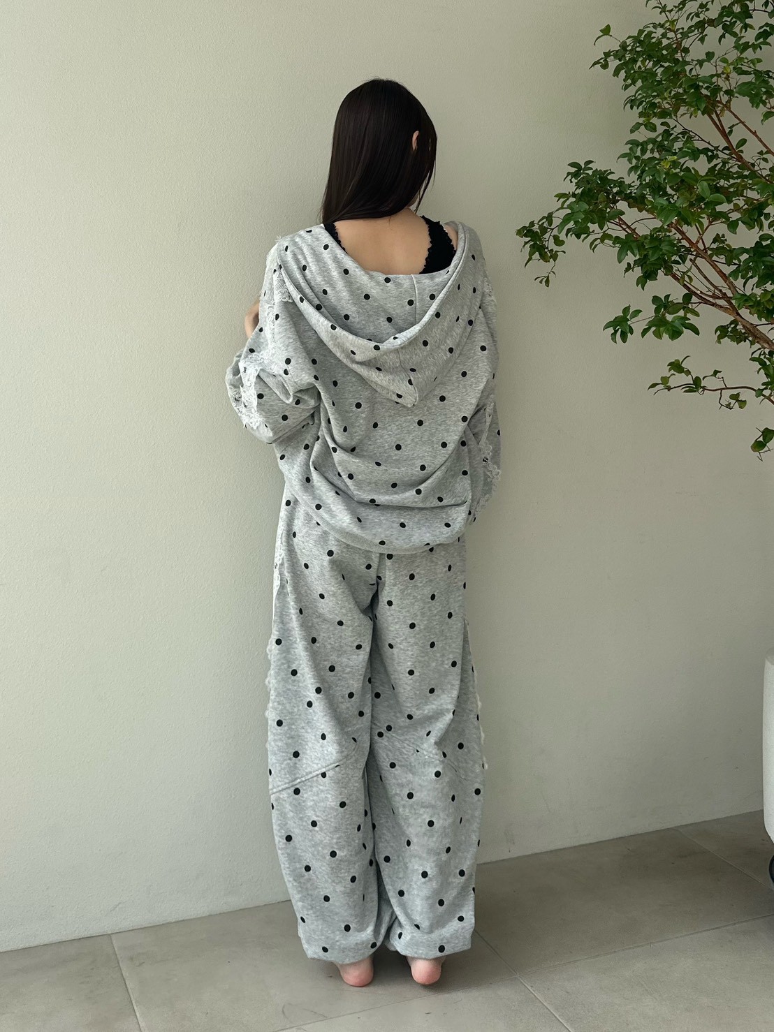 レーススウェットロングパンツ(ロングパンツ)｜スナイデルホーム