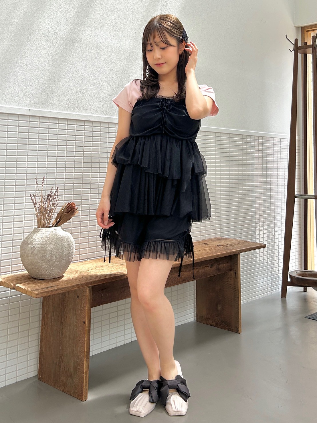 チュールショートパンツ(ショートパンツ)｜スナイデルホーム｜SNIDEL