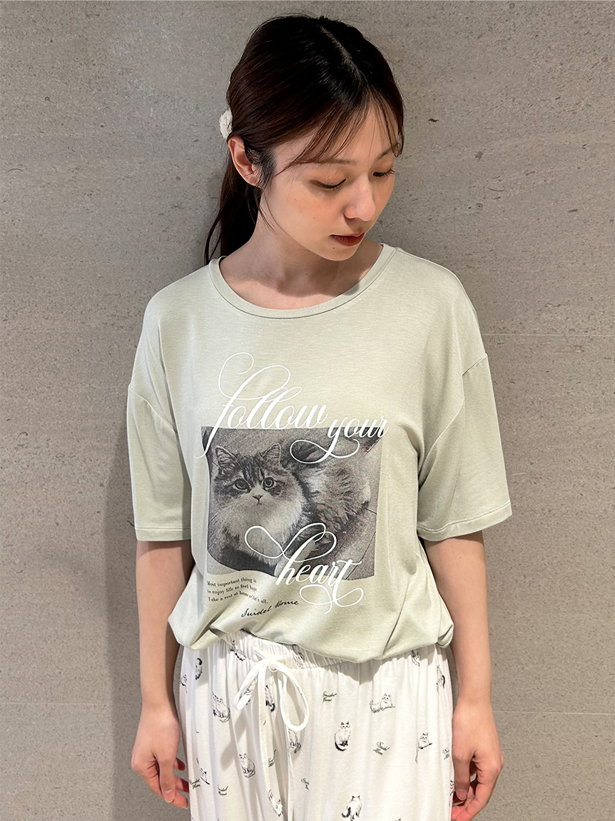 ■新品 【SNIDEL 】CATモチーフトップス すべてのトップス｜SNIDEL(スナイデル)の通販サイト【公式】