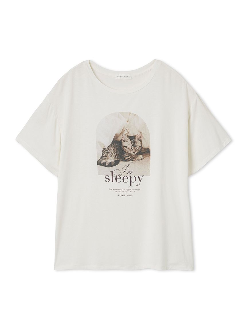 ■新品 【SNIDEL HOME】CATモチーフトップス CAT Tシャツ(カットソー＆Tシャツ)｜スナイデルホーム｜SNIDEL