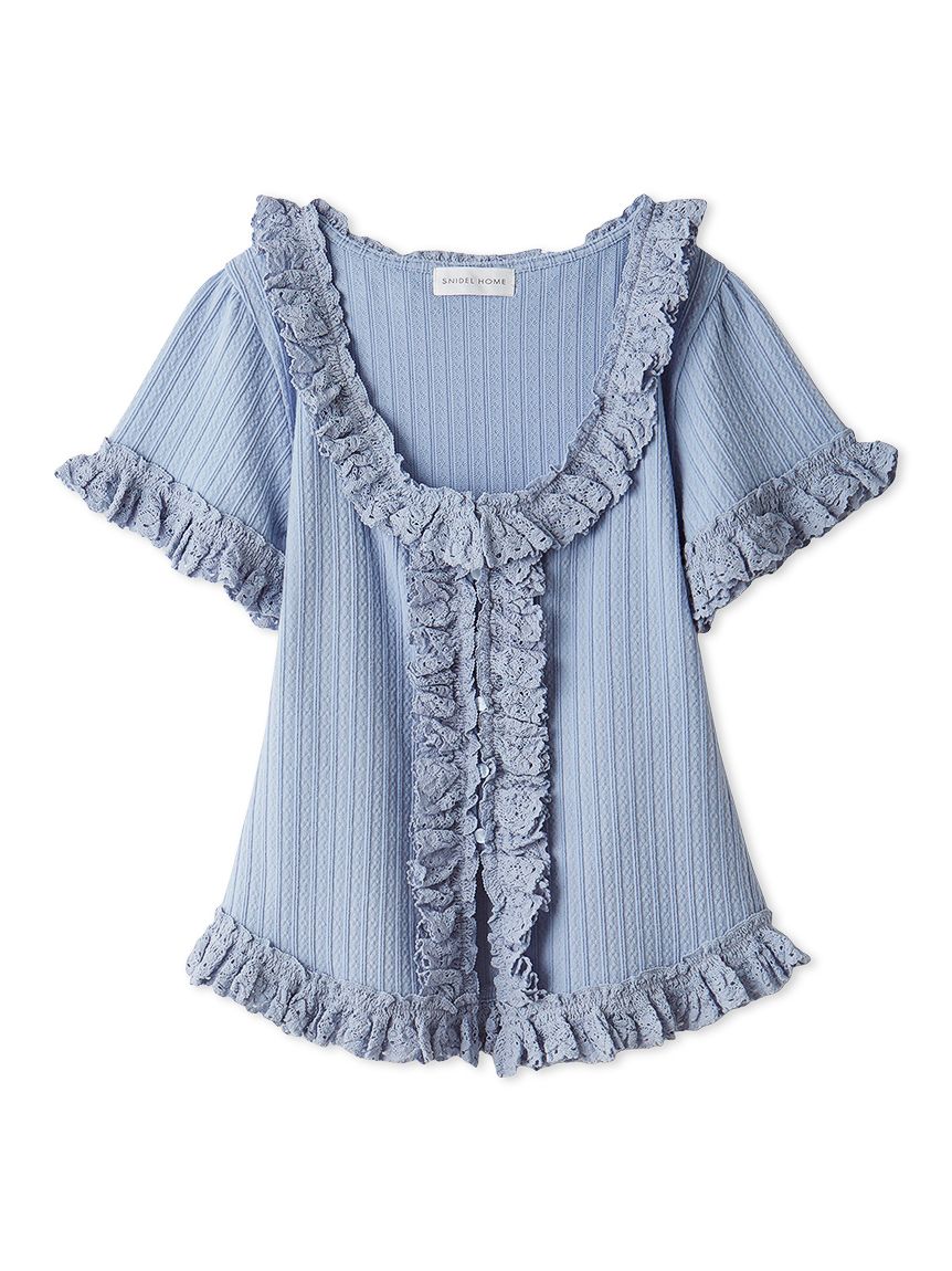 フリルレースカットプルオーバー(カットソー＆Tシャツ)｜スナイデル