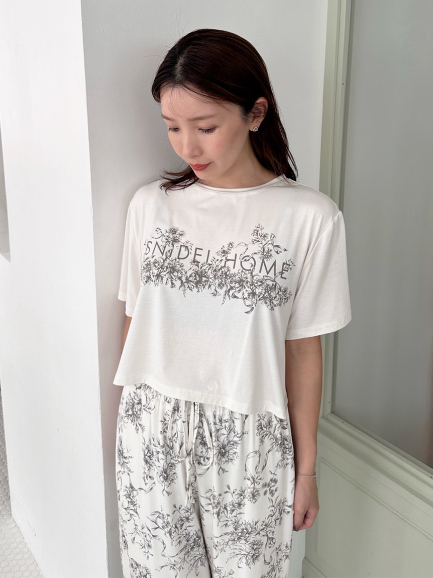 接触冷感】カットレーヨンTシャツ(カットソー＆Tシャツ)｜スナイデル