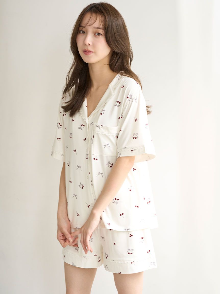 接触冷感】チェリーシリーズ開襟シャツ(シャツ＆ブラウス)｜スナイデル