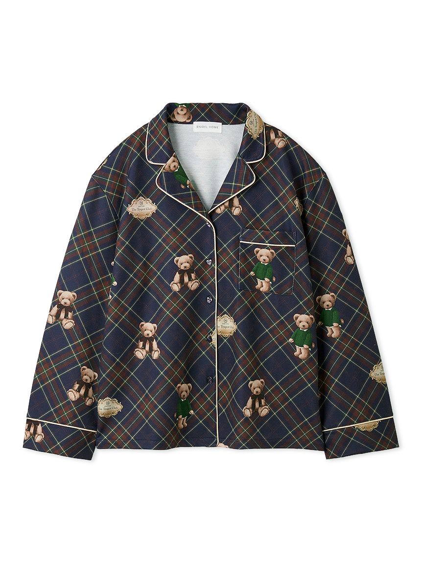 【送料無料】 スナイデルホーム Bear開襟シャツ SNIDEL  Bear開襟シャツ(シャツ＆ブラウス)｜スナイデルホーム｜SNIDEL