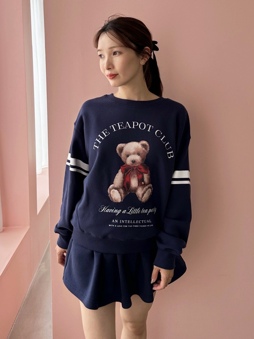 yori テディカラー プルオーバー ネイビー 新品　ニット　ブラウス yori テディカラー プルオーバー ネイビー 新品 ニット ブラウス