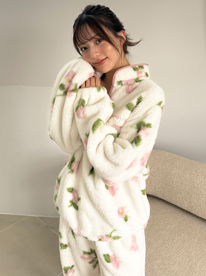 ボアフリースハーフジップトップス(カットソー＆Tシャツ)｜スナイデル