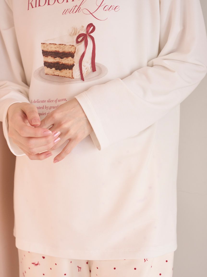 ケーキモチーフロングTシャツ(カットソー＆Tシャツ)｜スナイデルホーム