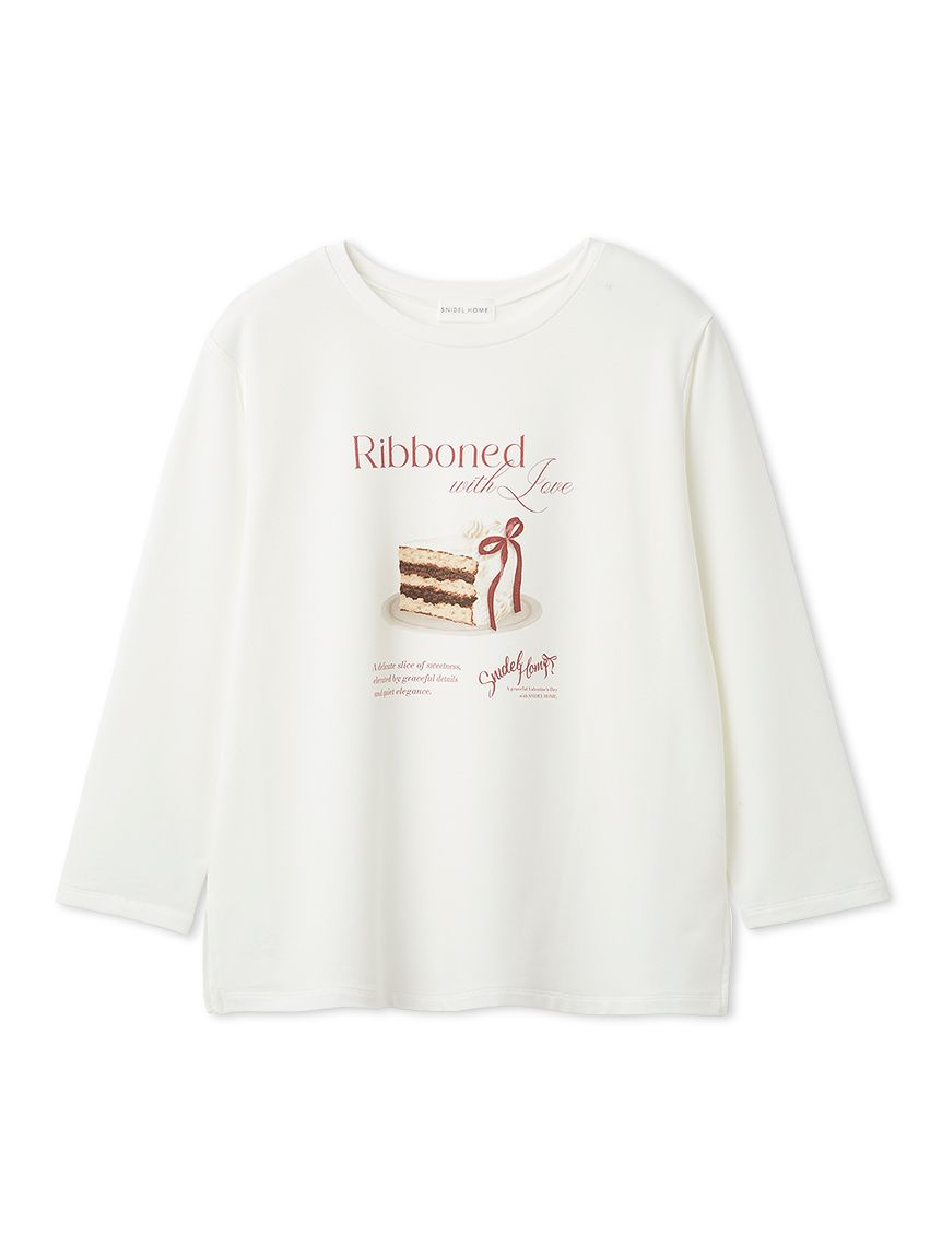 ケーキモチーフロングTシャツ(カットソー＆Tシャツ)｜スナイデルホーム
